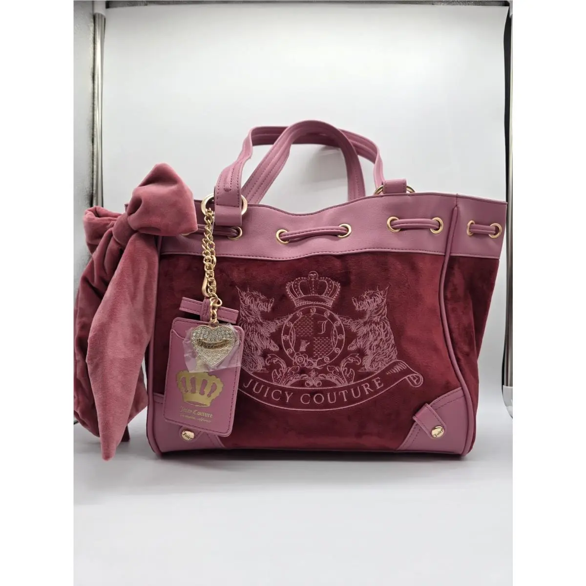 Classic Scottie Dogs Tote Daydreamer in Cranberry Juicy by Juicy Couture
