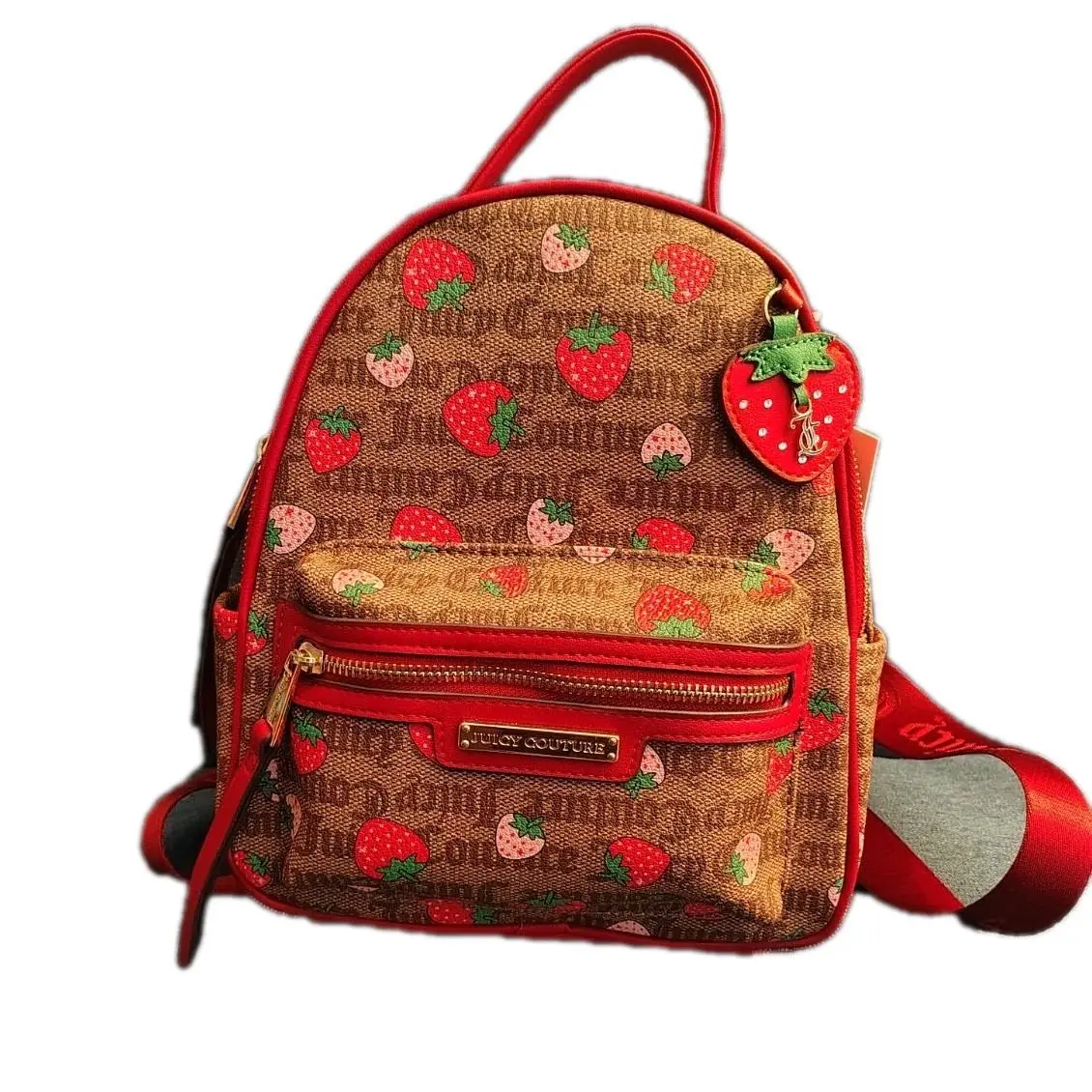 Rosie Mini Backpack Strawberry Chestnut/red by Juicy Couture