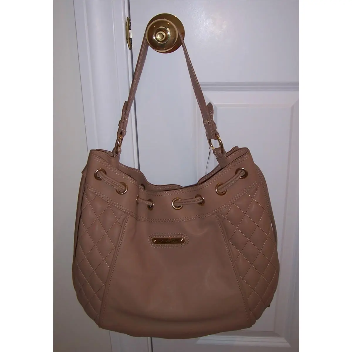 Pacific Avenue Quilted Leather Crescent Hobo YHRUO432 by Juicy Couture