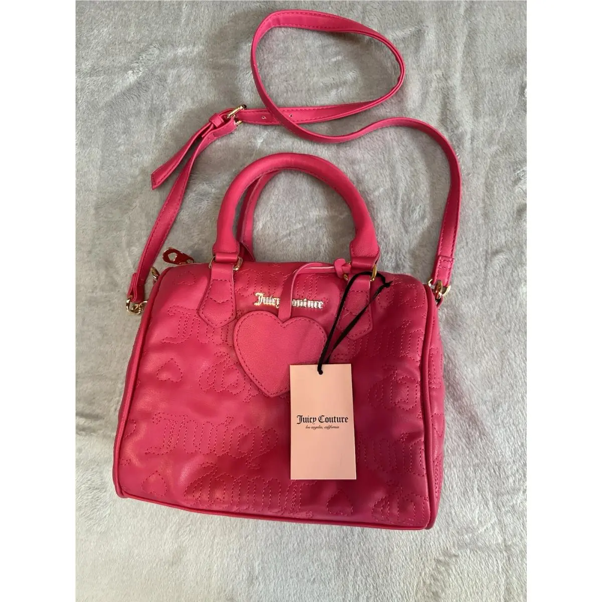 Handbag Pink Flash Fame Satchel Purse Designer by Juicy Couture