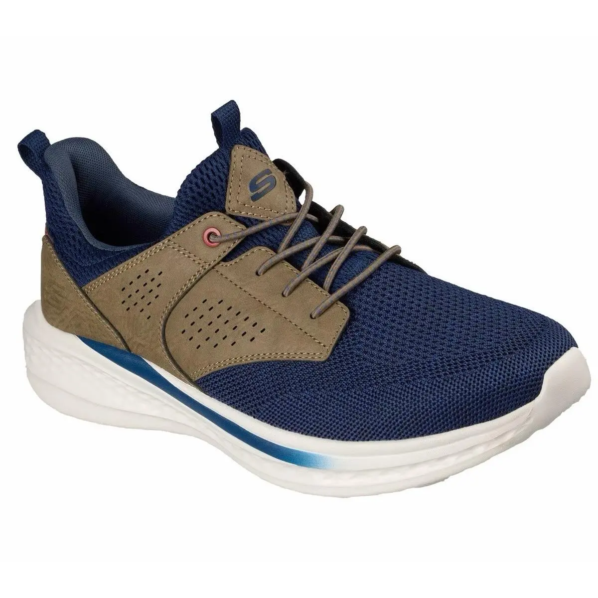 Mens Skechers Slip Ins Slade Breyer Relaxed Fit 210892 Navy Tan 13