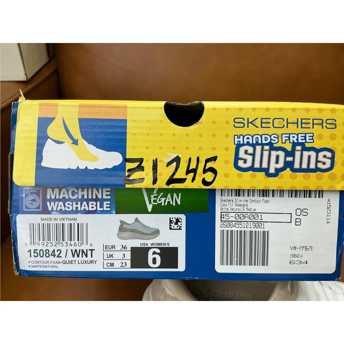 Skechers shoes - Skechers Slip-ins Contour Foam Quiet Luxury - White 6