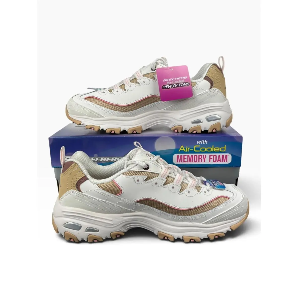 Skechers shoes - Skechers D`Lites Popular Vote - Popular Vote - White 1