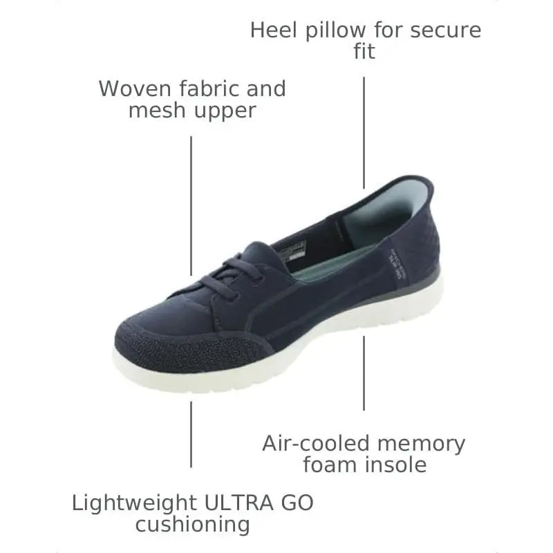 Navy/gray - Skechers Women`s Slip-ins: On-the-go Flex