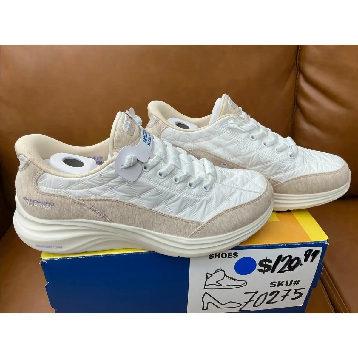 Skechers shoes - Hands Free Slip-ins Quiet Luxury - White 5