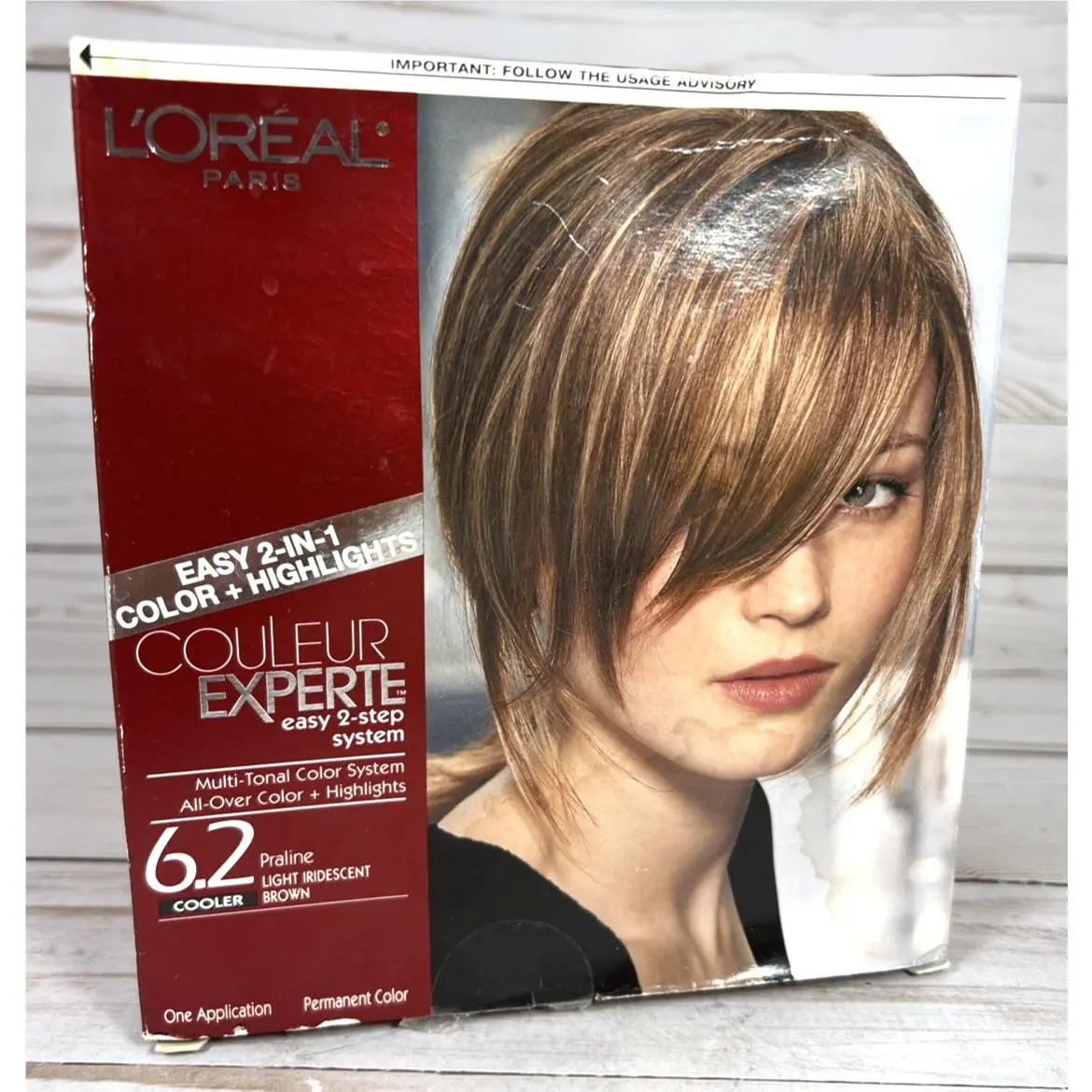 L`oreal Paris Couleur Experte 6.2 Praline Light Iridescent Brown Hair Color Dye