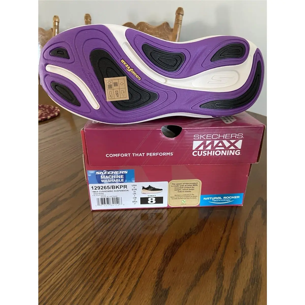 Skechers shoes - skechers ultra go max - ultra max - Black/purple 1