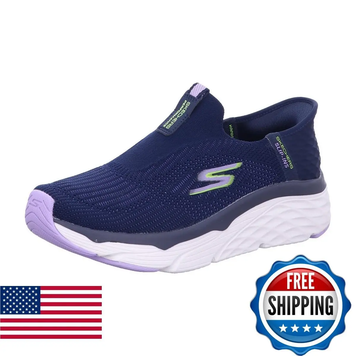 Skechers Women`s Hands Free Slip-ins Max Cushioning Elite-smooth Sneaker