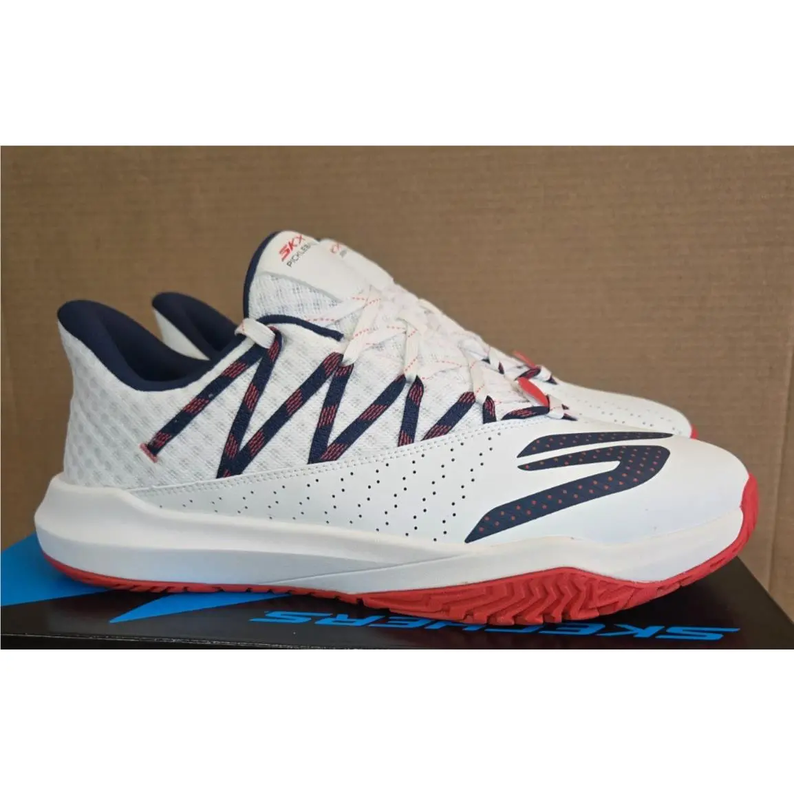 Skechers shoes - Skechers Viper Court Rally Pickleball - 246110/WNVR - White/Navy/Red (UPC: 197976197046) 1