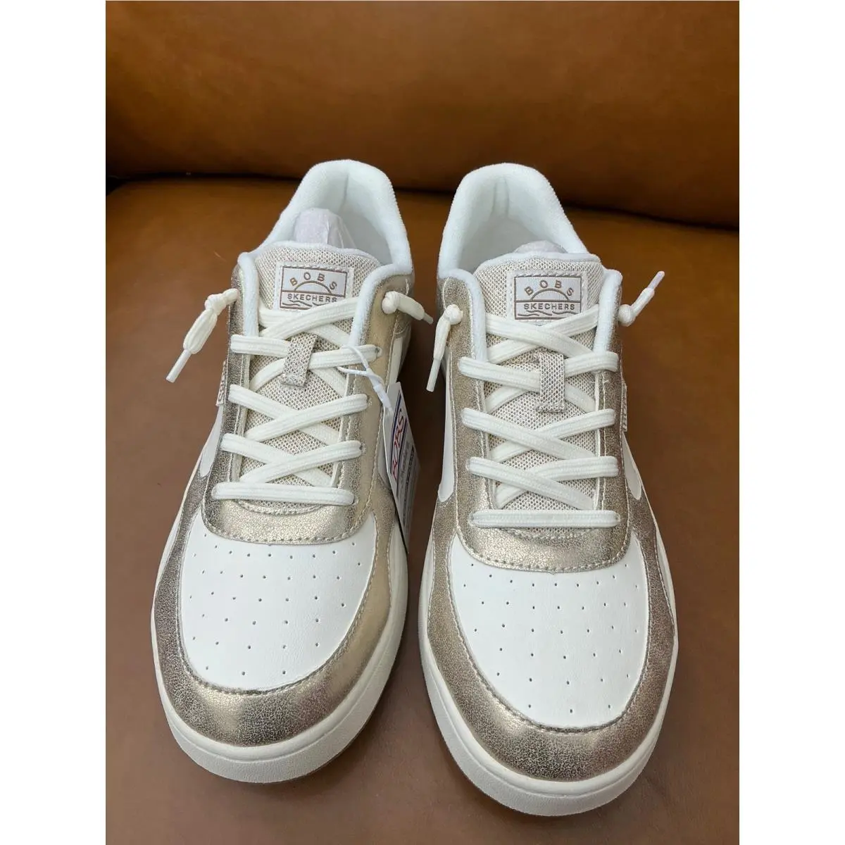 Skechers shoes - BOBS Cute Court Glitz Look - White 1
