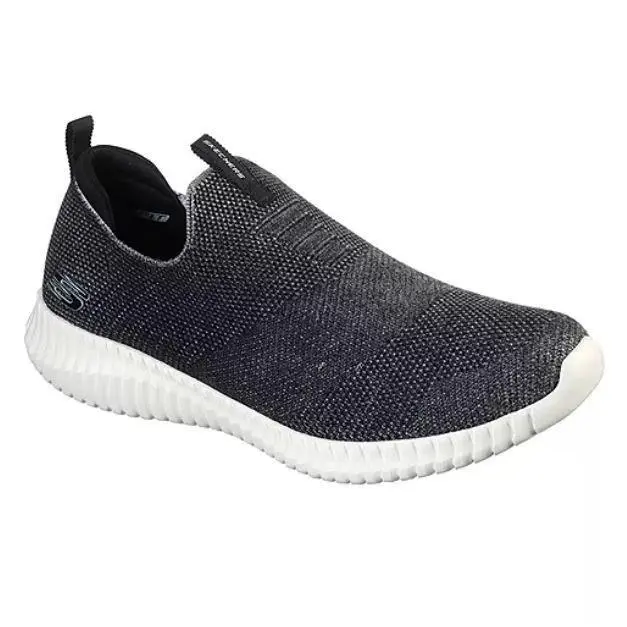 Skechers Elite Flex Azarak Men’s Slip On Black Shoes Sneakers Size 9.5 M