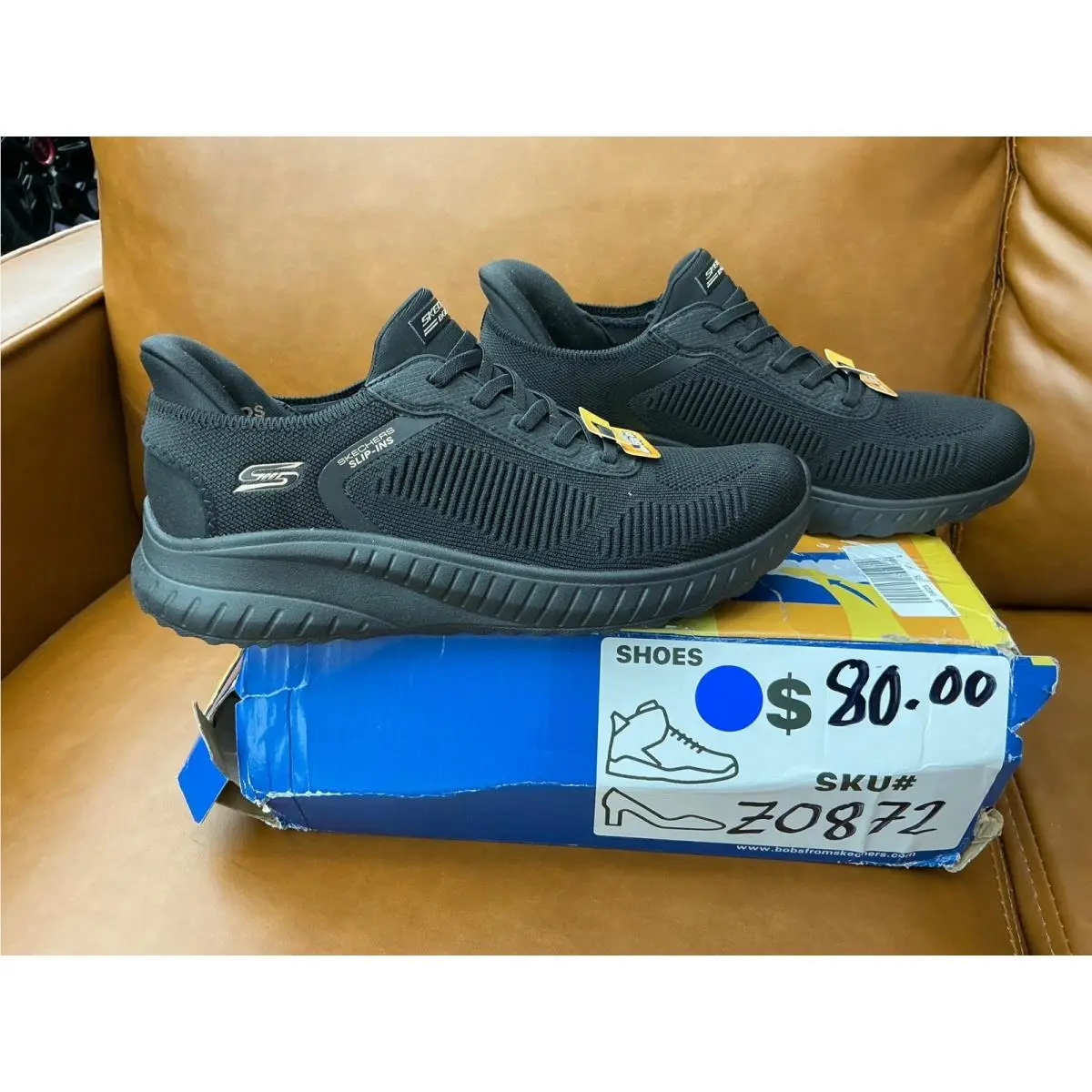 Skechers shoes - Skechers BOBS Sport Squad Chaos - Black 5