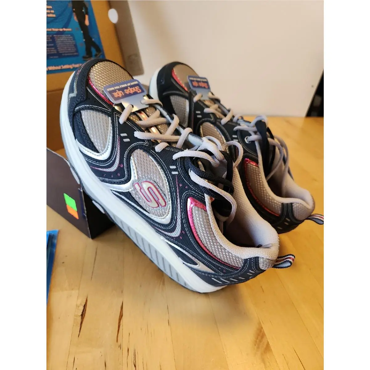 Skechers shoes - 11806/NVSL Navy/Silver - 11806/NVSL - Navy/Silver with pink trim (UPC: 884390566700) 15