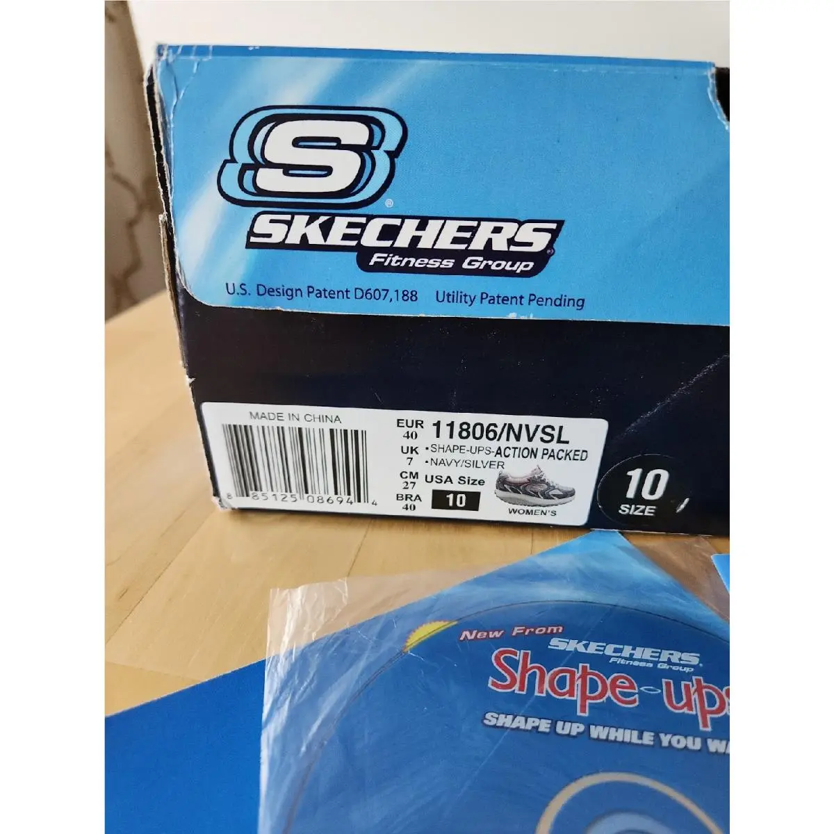 Skechers shoes - 11806/NVSL Navy/Silver - 11806/NVSL - Navy/Silver with pink trim (UPC: 884390566700) 1