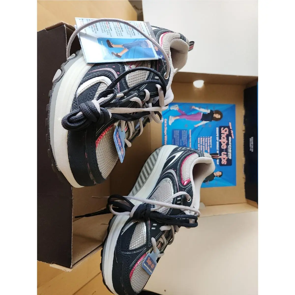 Skechers shoes - 11806/NVSL Navy/Silver - 11806/NVSL - Navy/Silver with pink trim (UPC: 884390566700) 4