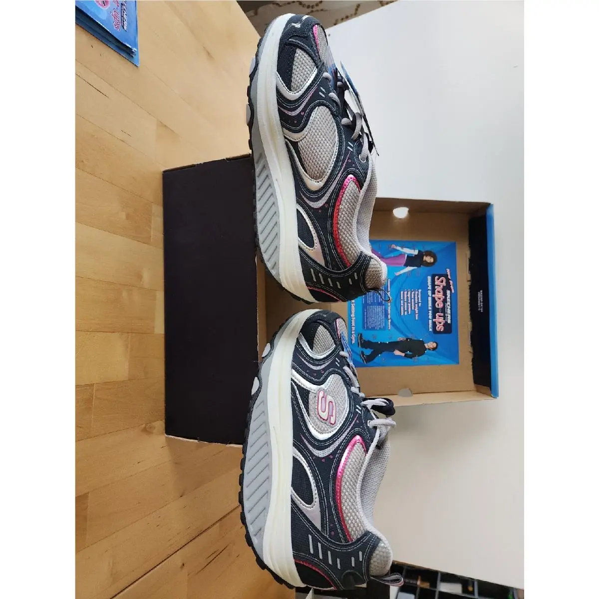 Skechers shoes - 11806/NVSL Navy/Silver - 11806/NVSL - Navy/Silver with pink trim (UPC: 884390566700) 6