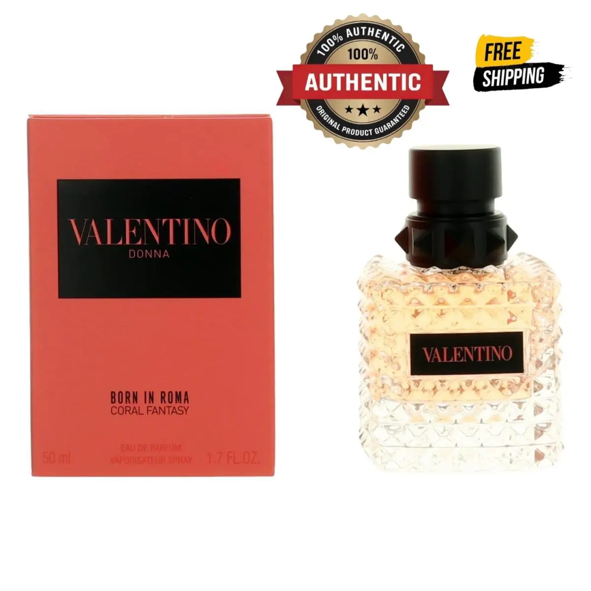 Donna Born in Roma Coral Fantasy  1.7oz Edp Spray Women by Valentino