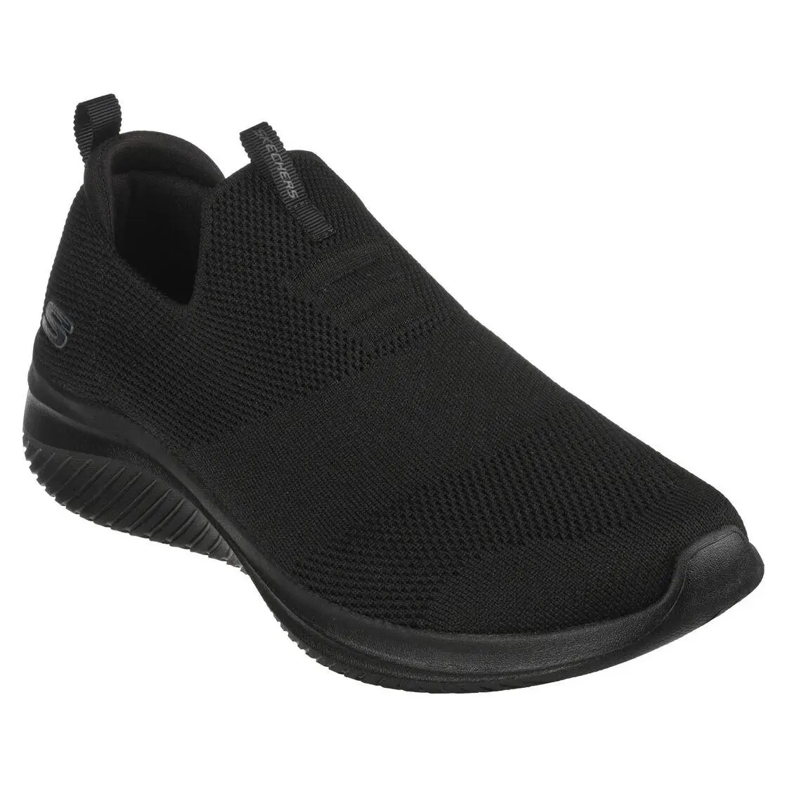 Skechers Men`s Ultra Flex 3.0 Denlark Stretch Fit Black Size 10