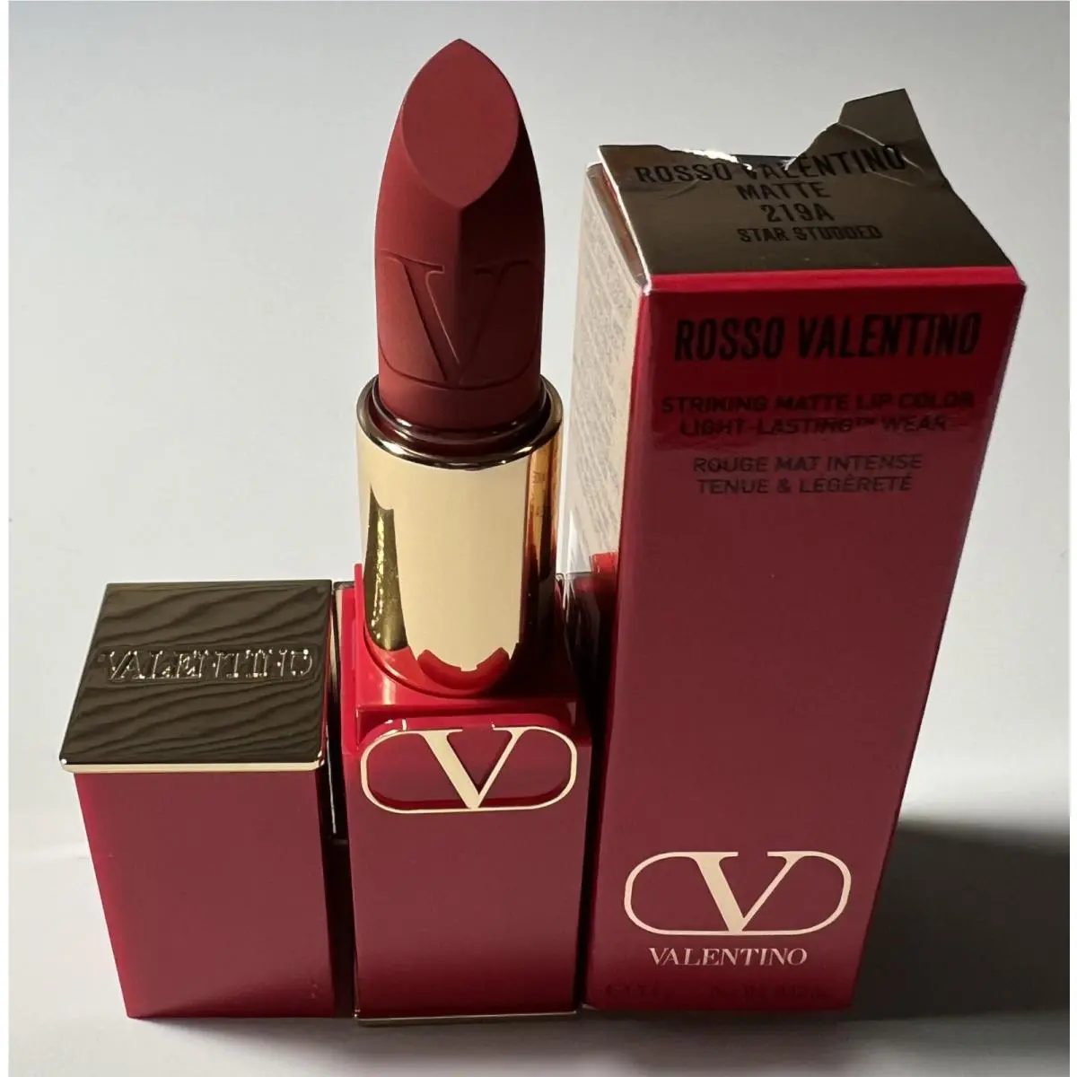 Rosso  Striking Matte Lip Color Star Studded 219A by Valentino