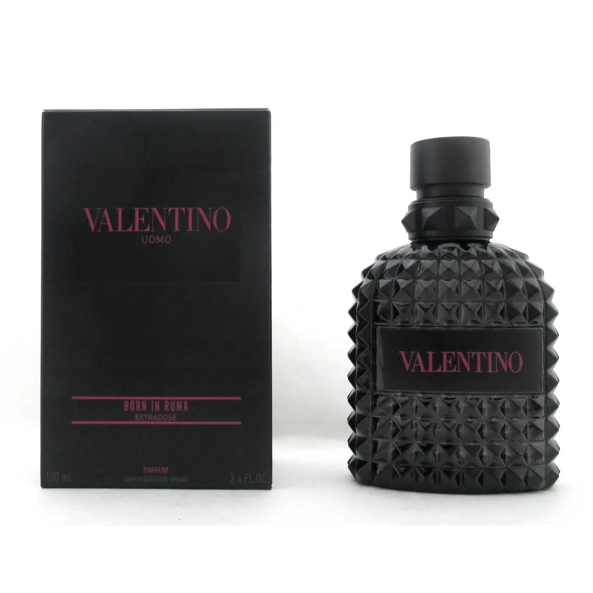 Uomo Born In Roma Extradose 3.4 oz Parfum Spray Box No Cellophane by Valentino