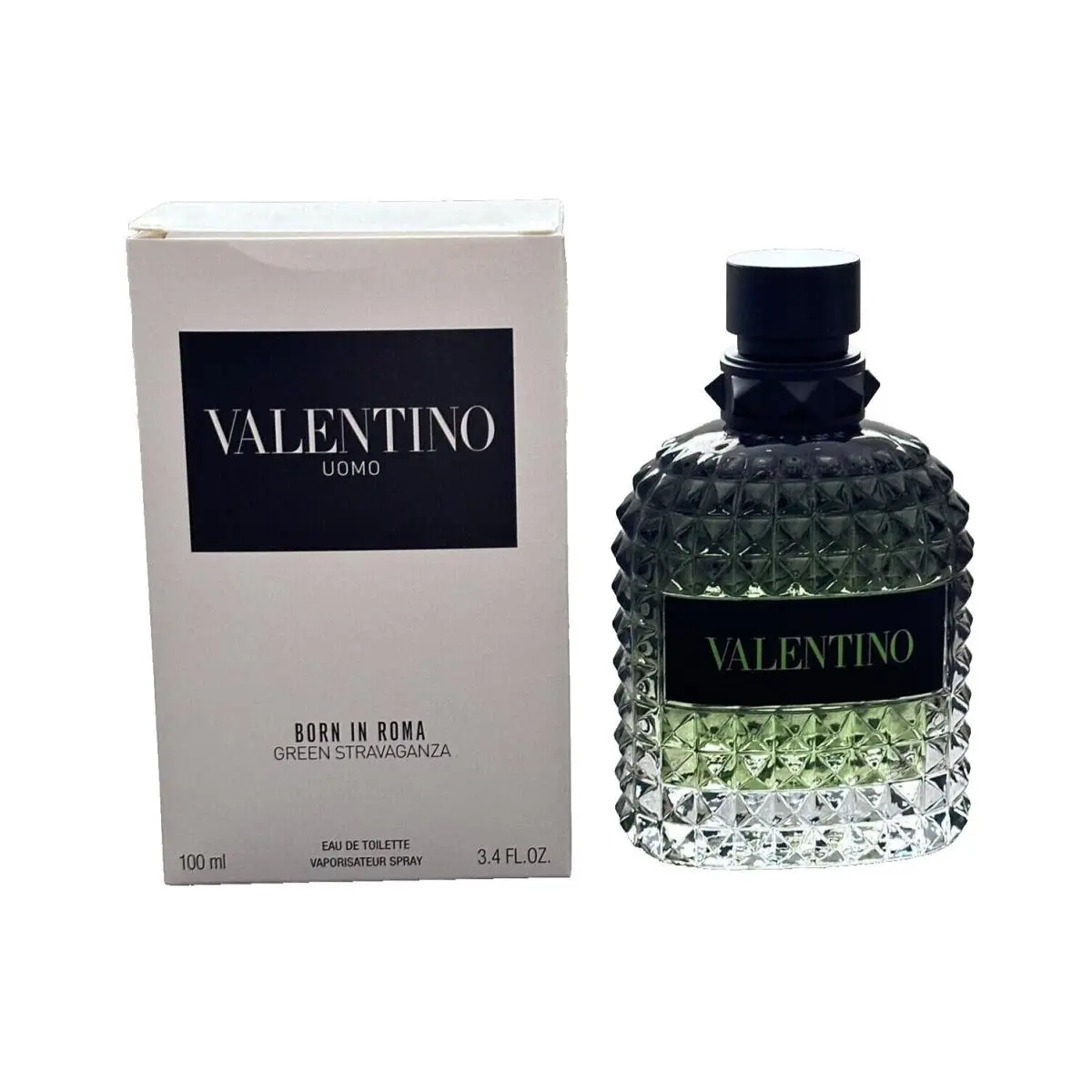 Uomo Born IN Roma Green Stravaganza 3.4oz / 100ml Edt Spray Tstr by Valentino