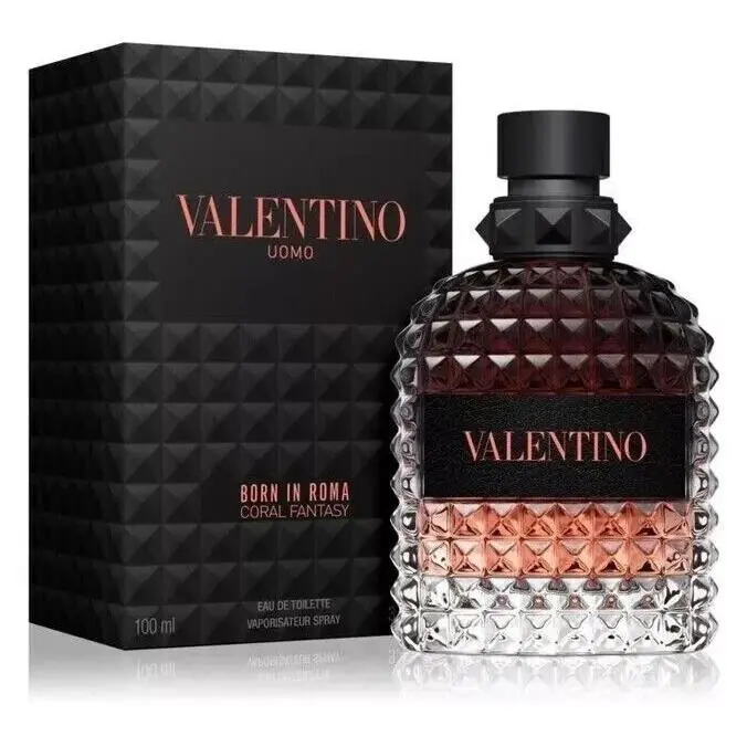 Born In Roma Coral Fantasy Men 3.4 oz 100ml Eau De Toilette Spray by Valentino