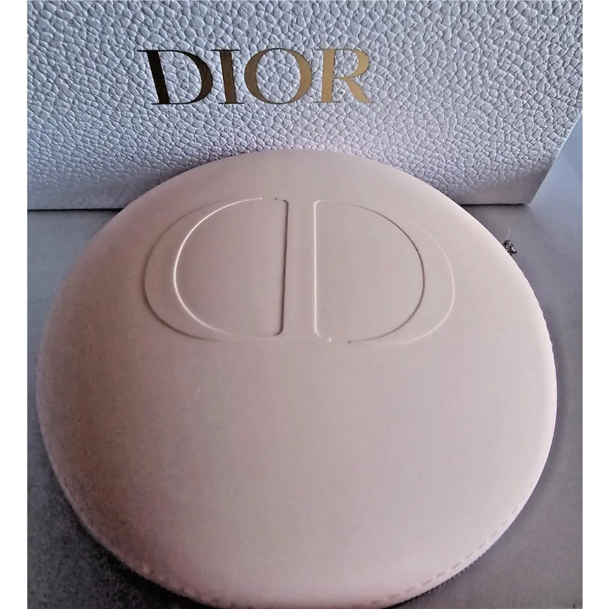 Dior Glow Pouch Round 5 Soft Silicone Pink Makeup Bag
