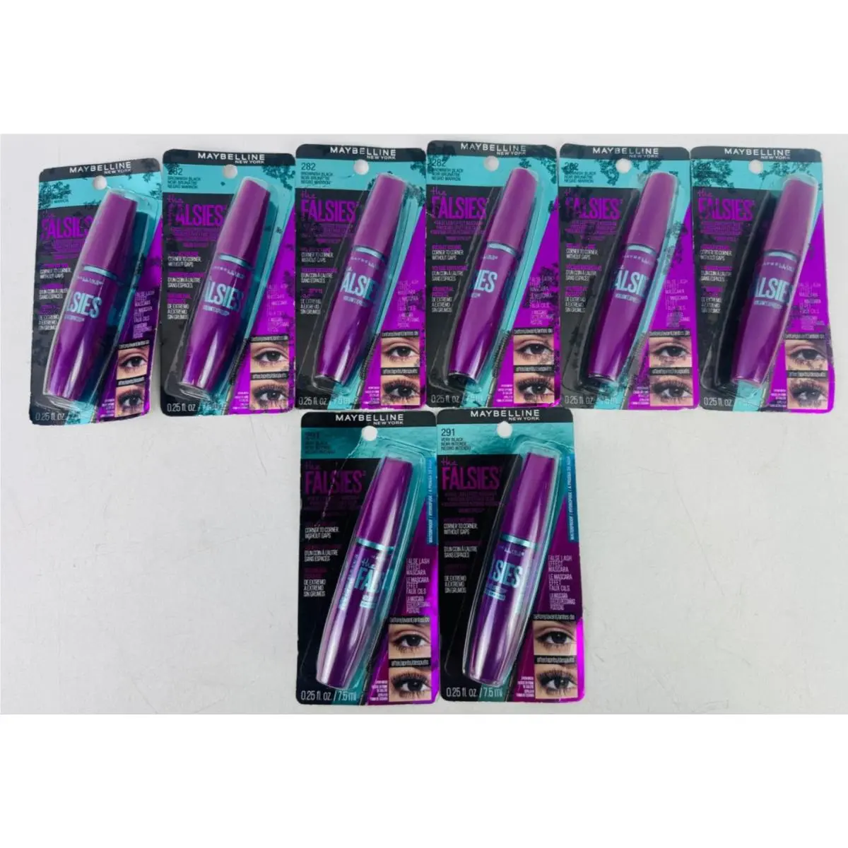 Maybelline Volum` Express The Falsies Waterproof Mascara 282 291 Pack of 8