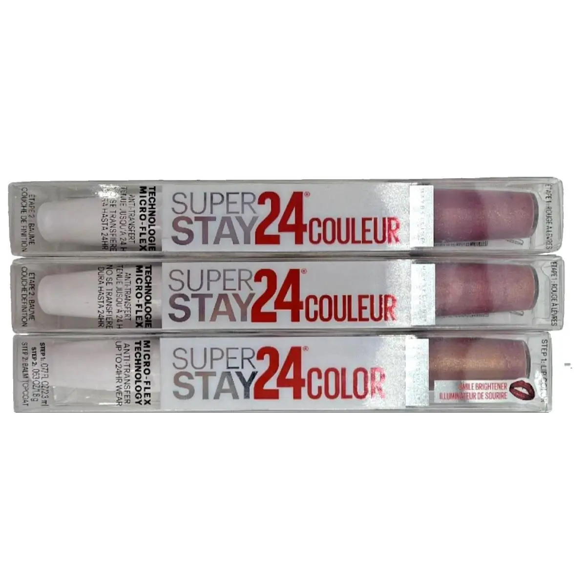 Maybelline Super Stay 24 2-Step Liquid Lipstick 315 Frozen Rose X 3 Pk