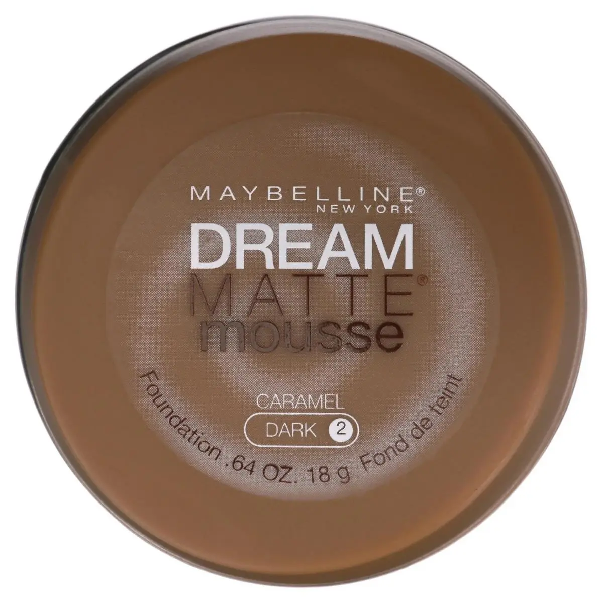Maybelline Dream Matte Mousse Foundation Caramel Dark 2 .64oz New