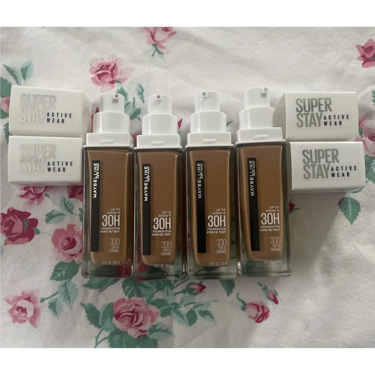 4 Maybelline Superstay Full Coverage 30H Foundation 330 Toffee Caramel Htf New C