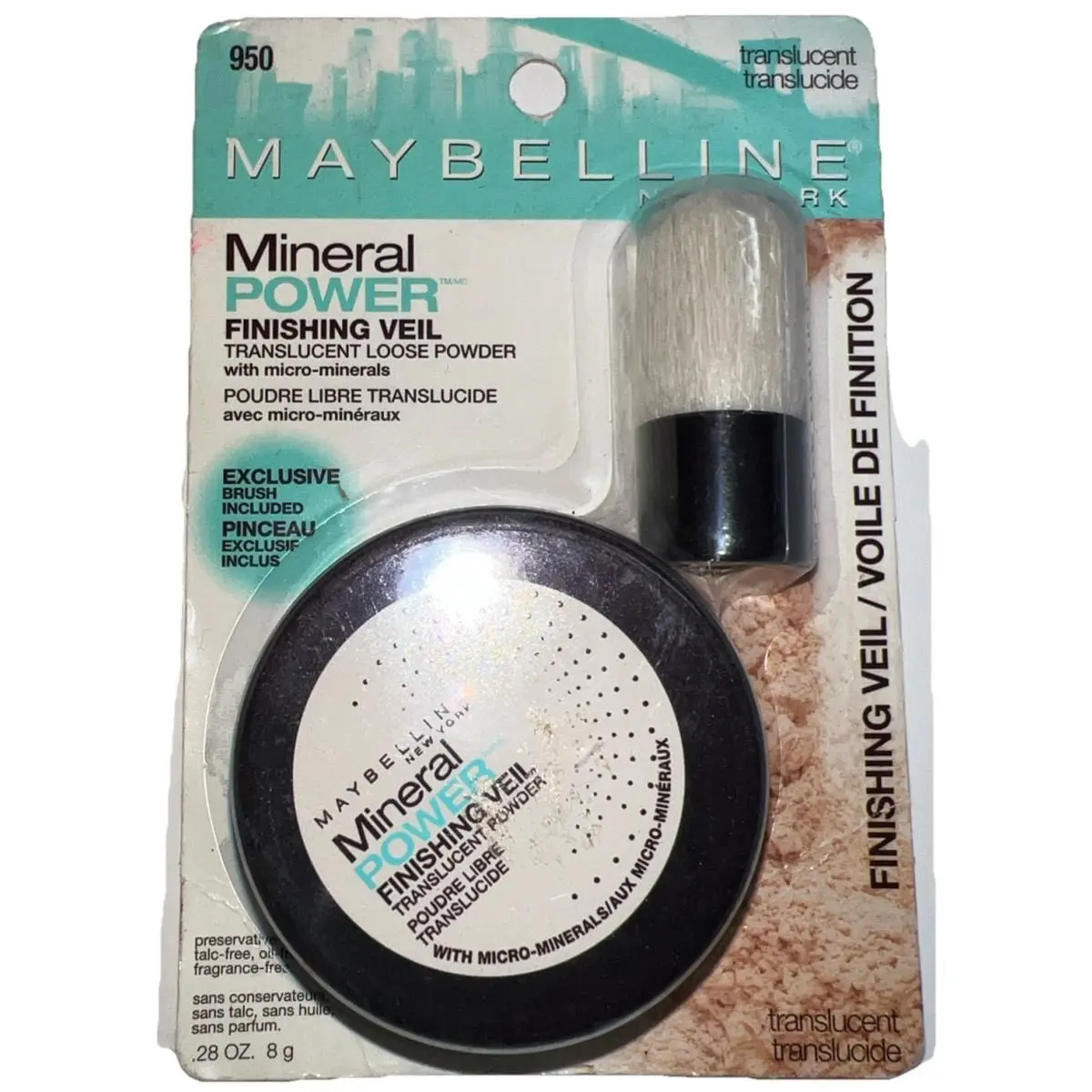 1- Maybelline Mineral Power Finishing Veil 950 Translucent Loose Powder