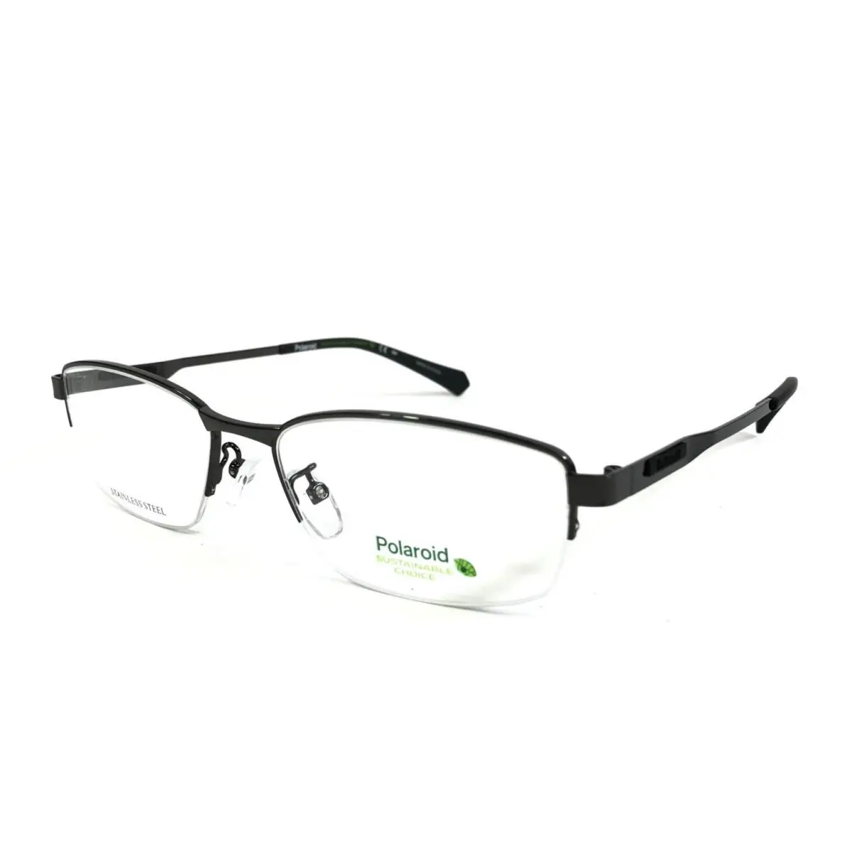 Eyeglasses Frames Pld D481/G KJ1 Gunmetal Asian Fit 54-17-145 by Polaroid