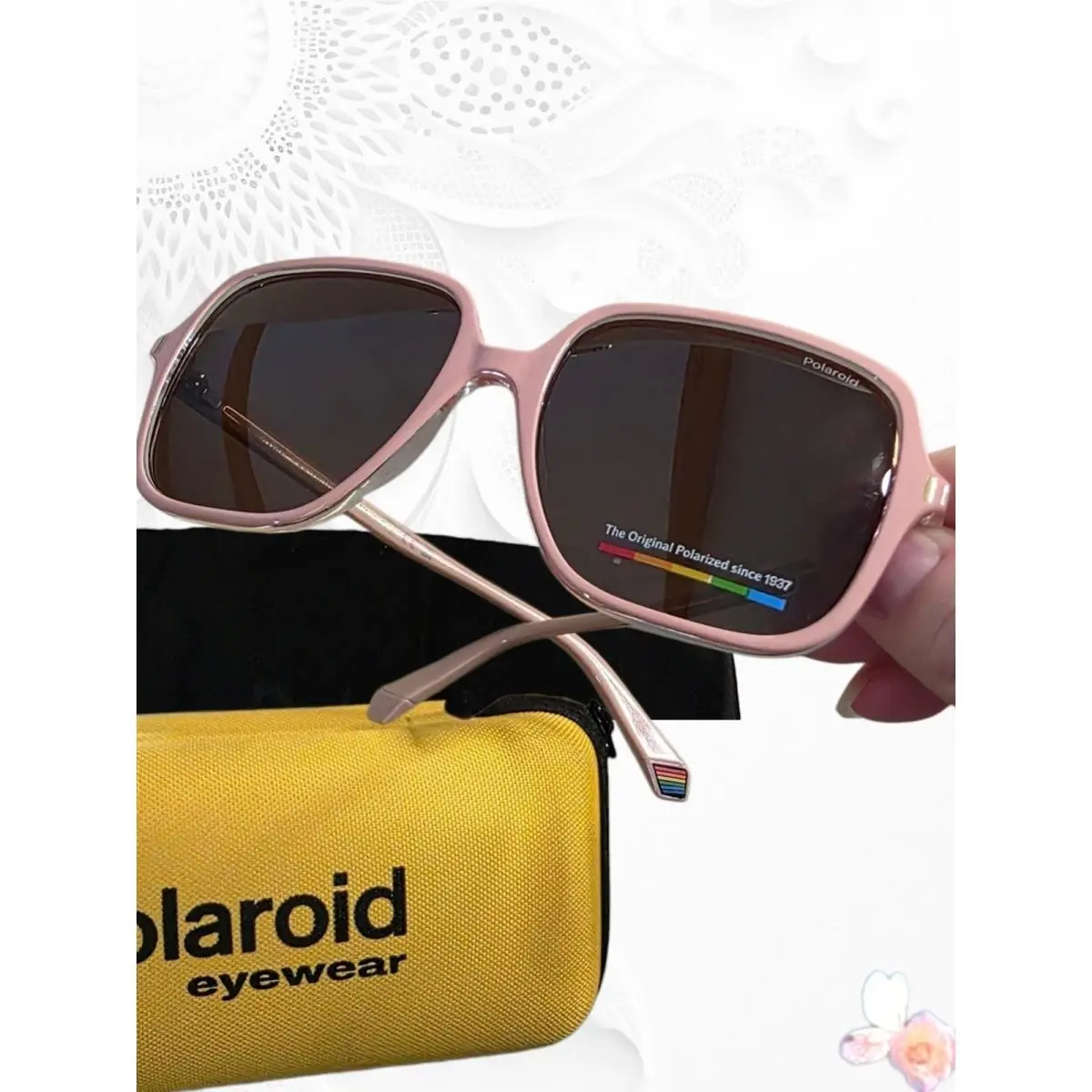 Pld 6219/S 3SJ Pink Polarized Sunglasses – with Case Cloth by Polaroid