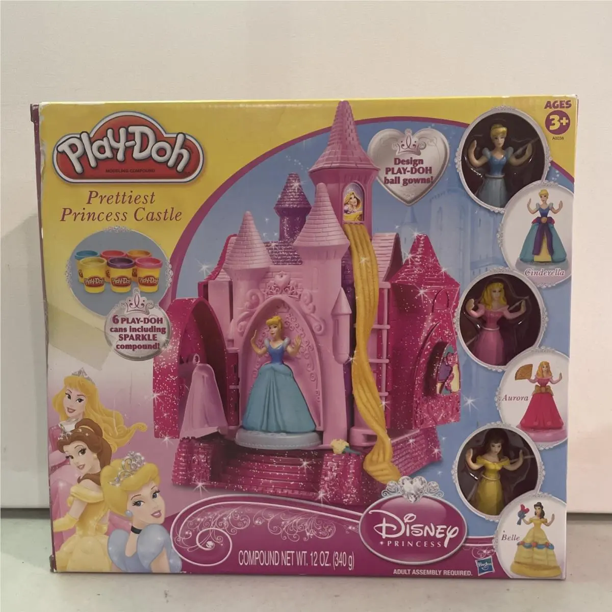 Hasbro Play-doh Disney Princess Prettiest Princess Castle New/sealed Nos 2012