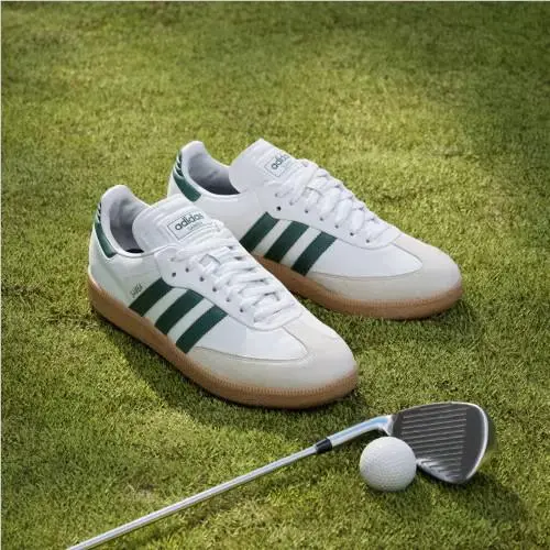 Adidas shoes - Cloud White / Collegiate Green / Gum 3