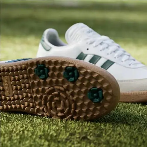 Adidas shoes - Cloud White / Collegiate Green / Gum 7