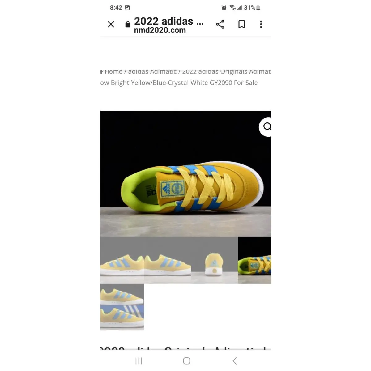 Adidas shoes - adidas Adimatic - Adimatic - GY2090 - Yellow 15