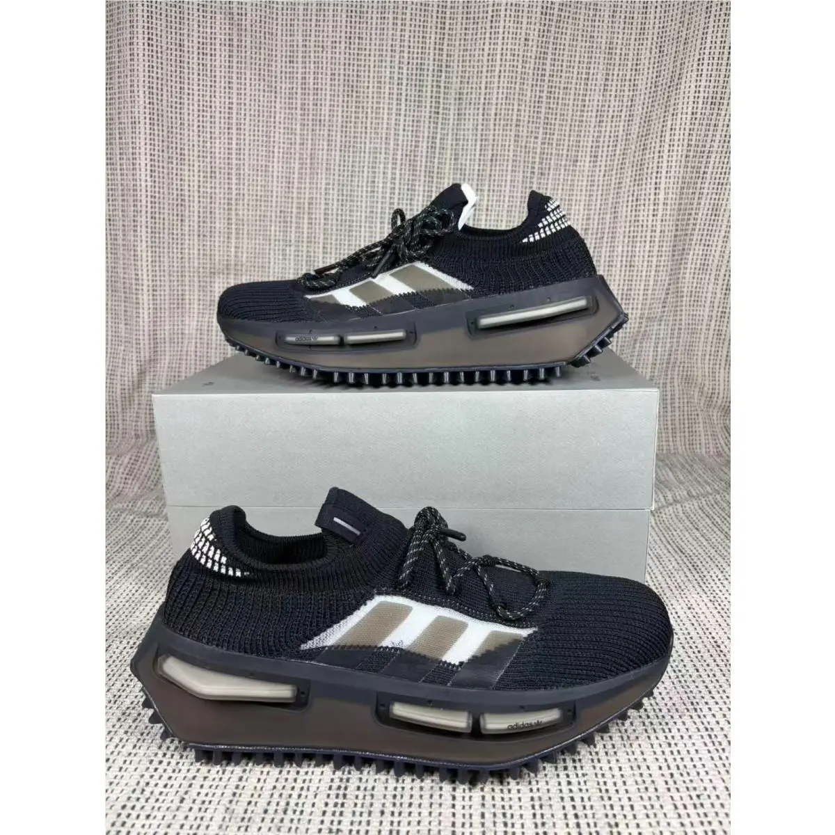 Adidas-NMD_S1 `triple Black` Men`s Athletic Shoes GW5652