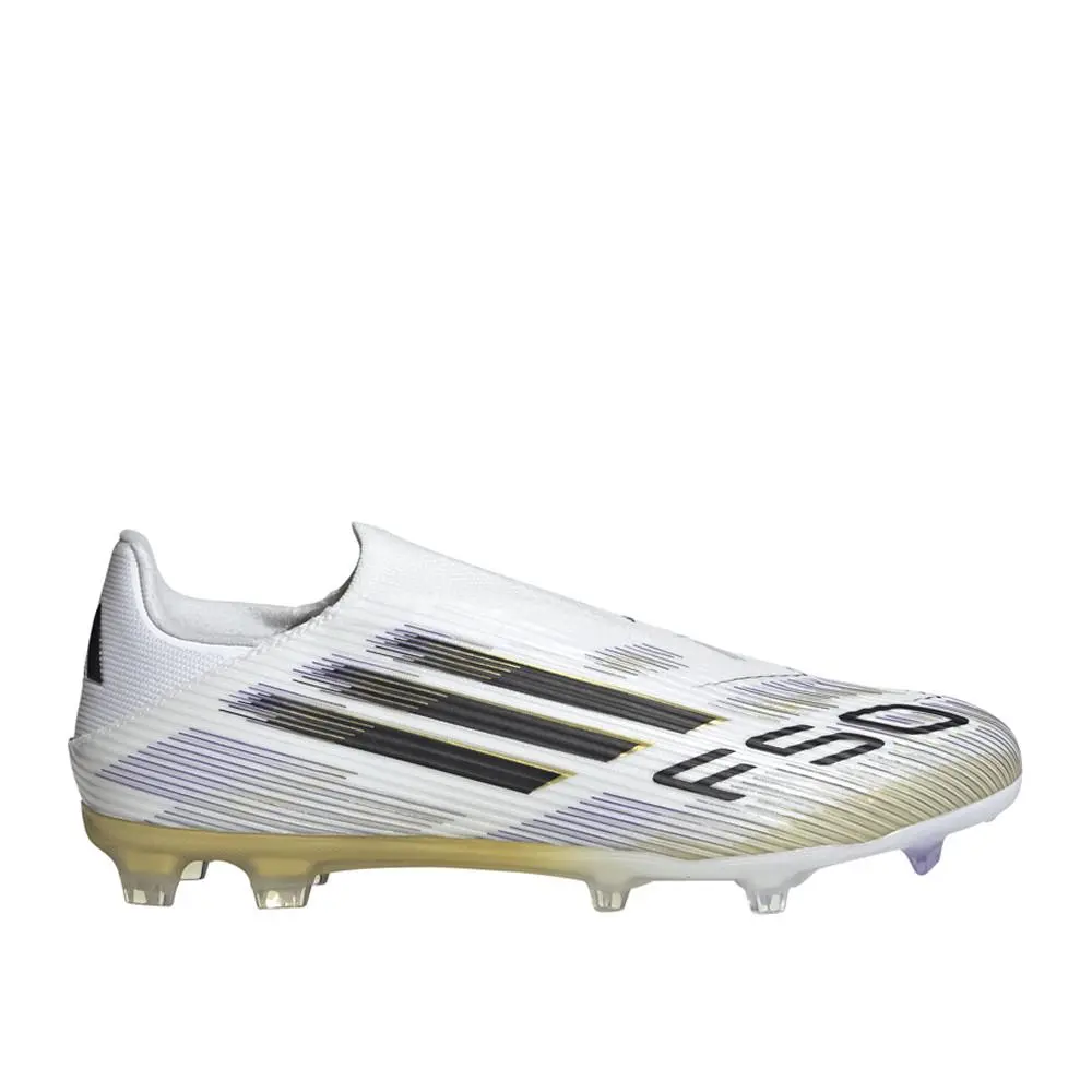 Adidas F50 League Laceless Firmmultiground Soccer Cleats Mens White Sneakers Ath