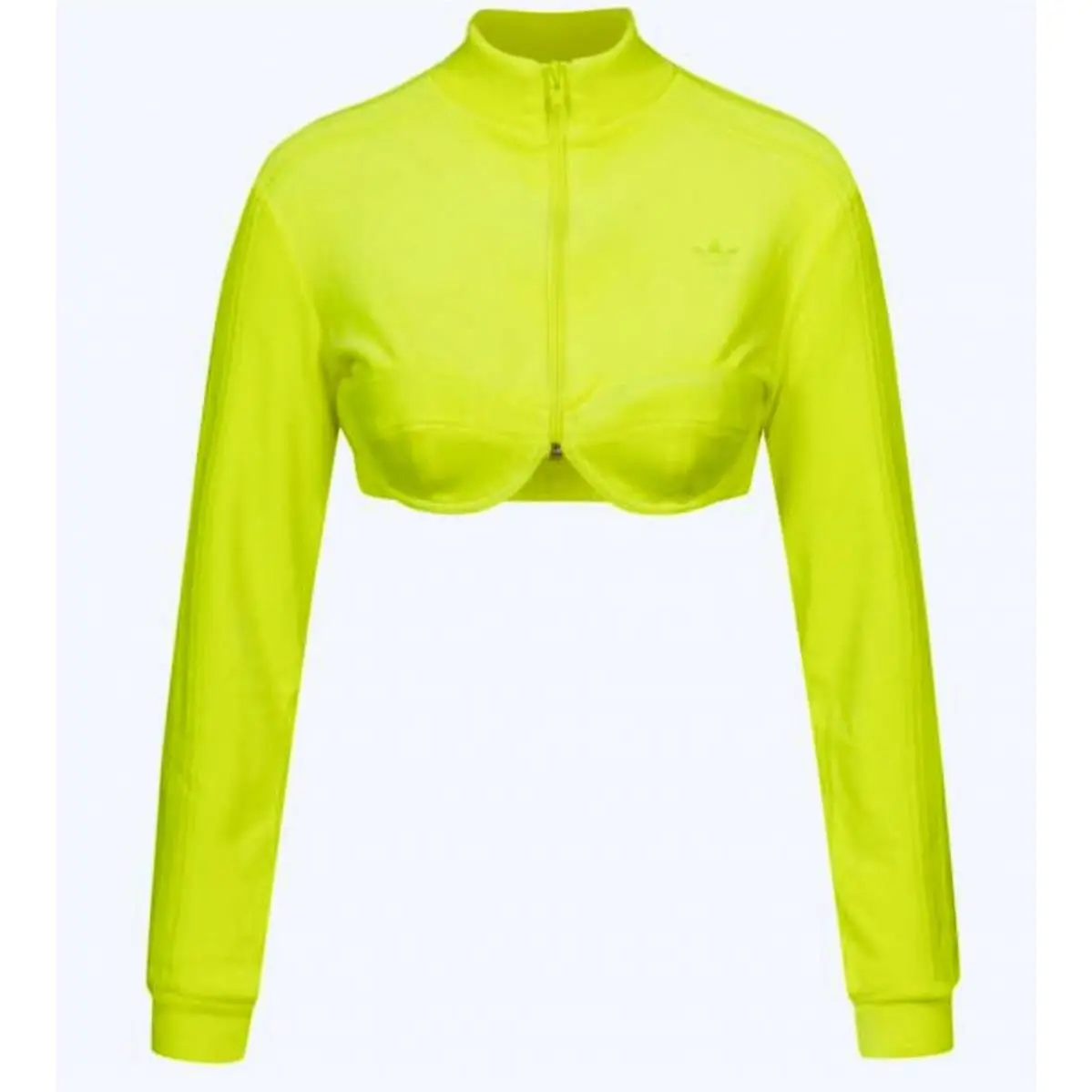Adidas clothing - Adidas X Jeremy Scott Velour Cropped Track Top - H50968 - Yellow 10