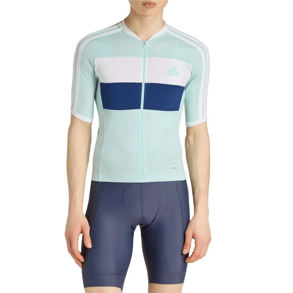Adidas clothing - adidas Tempo Merino Cycling Jersey - SB1158-KB9576 - Blue 0
