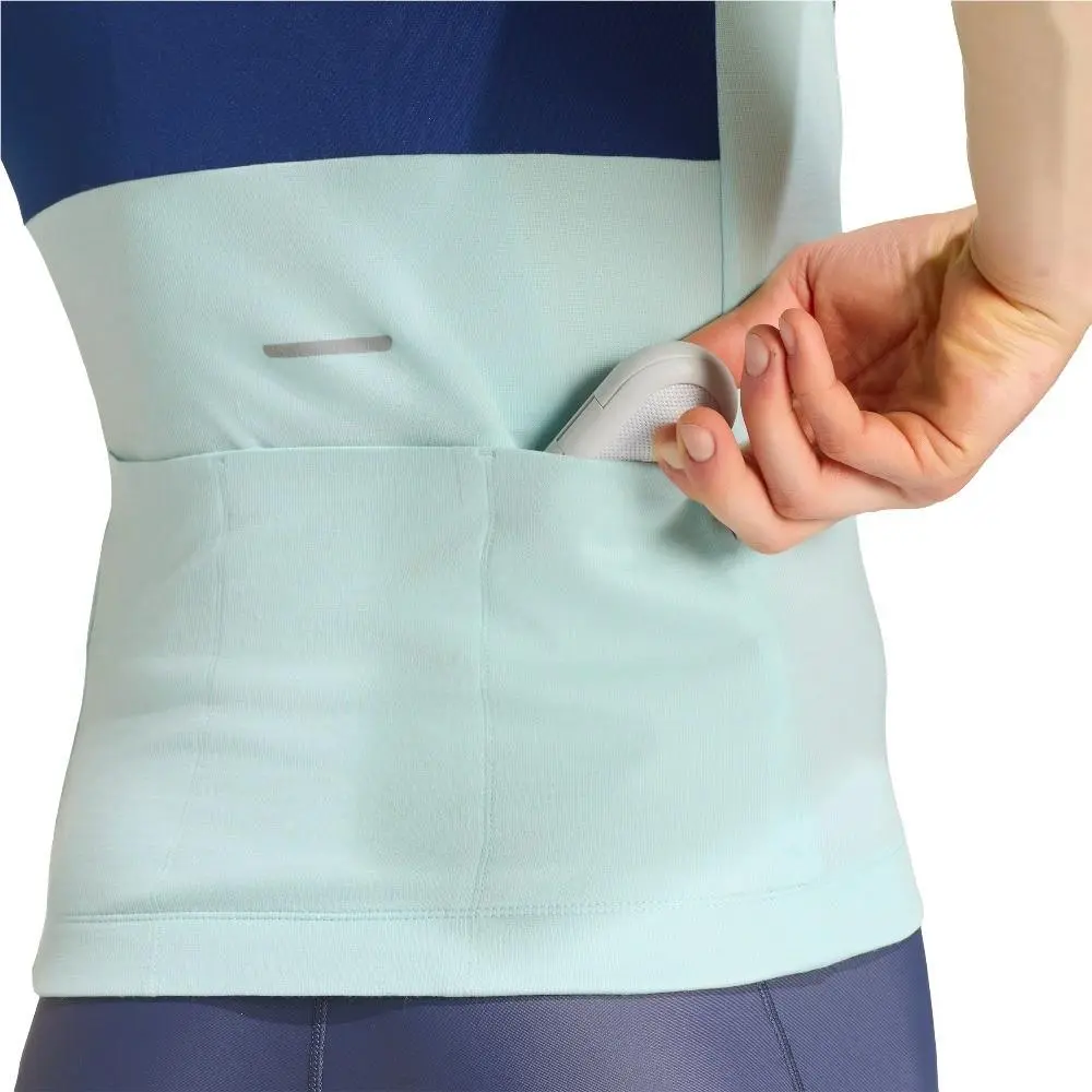 Adidas clothing - adidas Tempo Merino Cycling Jersey - SB1158-KB9576 - Blue 3