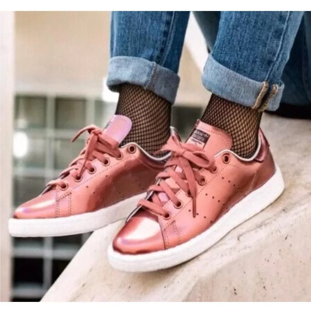 Adidas shoes - adidas Stan Smith Boost - Stan Smith Boost - BB0107 - bronze copper metallic white 10