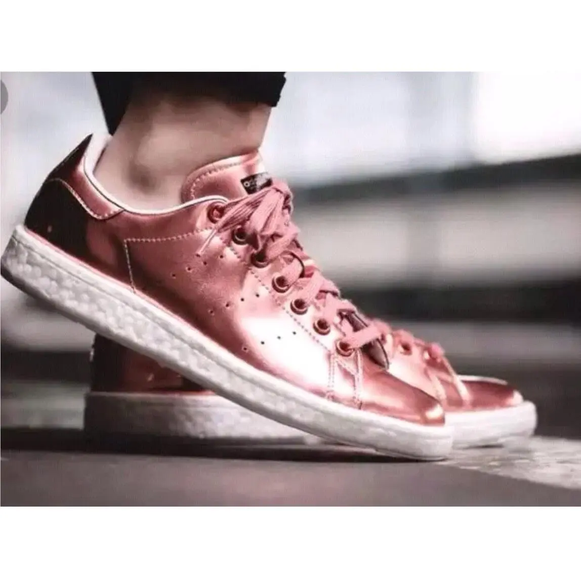 Adidas shoes - adidas Stan Smith Boost - Stan Smith Boost - BB0107 - bronze copper metallic white 13