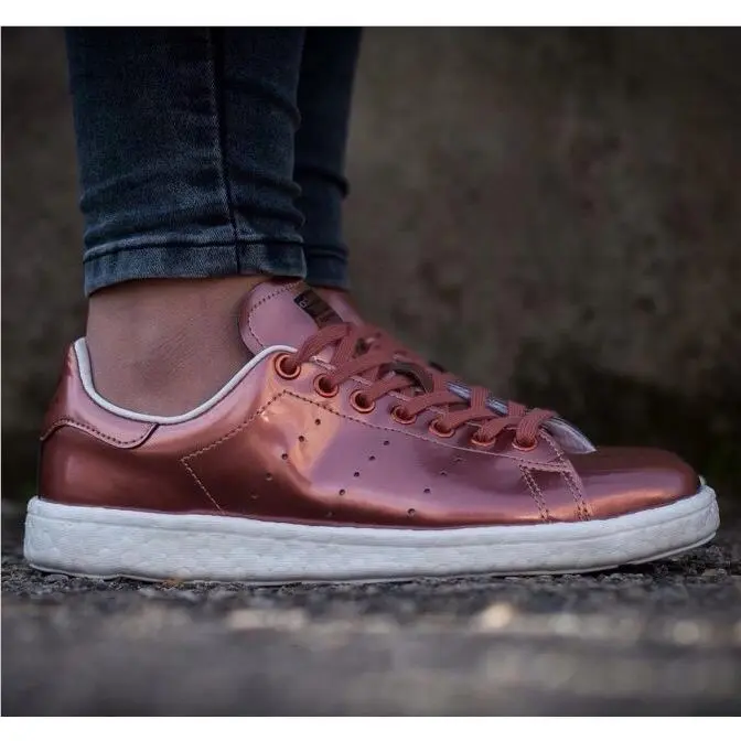 Adidas shoes - adidas Stan Smith Boost - Stan Smith Boost - BB0107 - bronze copper metallic white 19