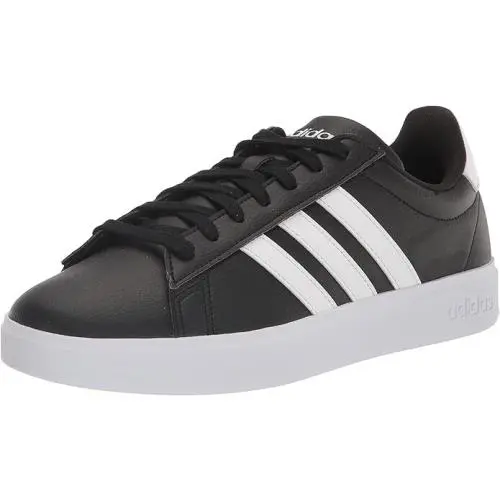 Men`s Adidas Grand Court 2.0 Sneaker Shoes GW9196 Black / White