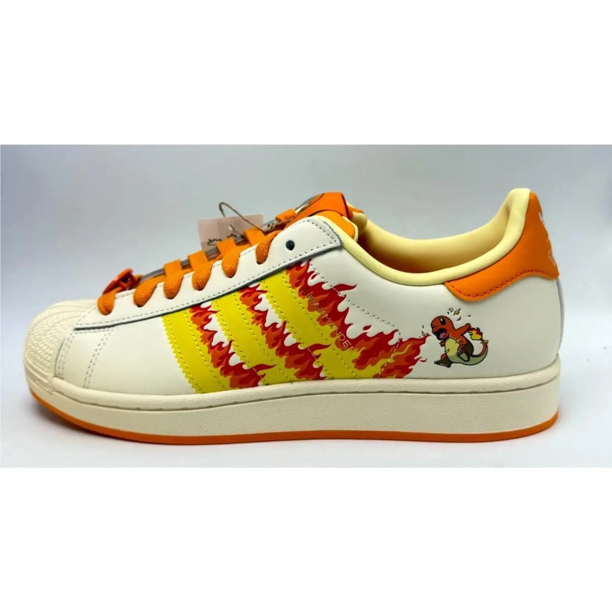 Adidas shoes - adidas Superstar II - Superstar - KI2855 - Cream White/Shock Yellow/Orange 8