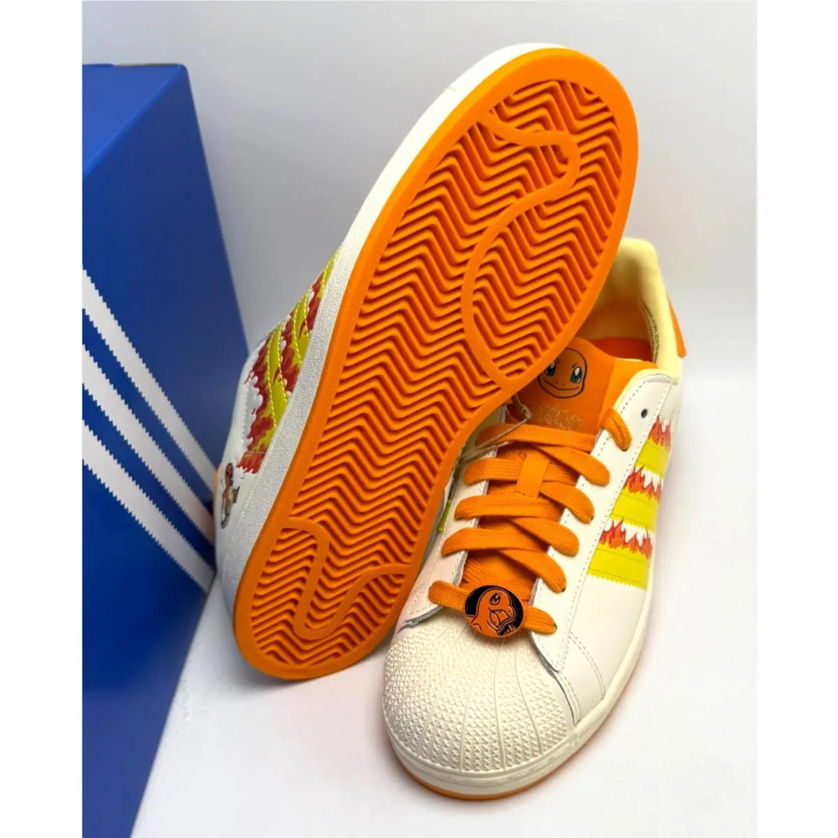 Adidas shoes - adidas Superstar II - Superstar - KI2855 - Cream White/Shock Yellow/Orange 12