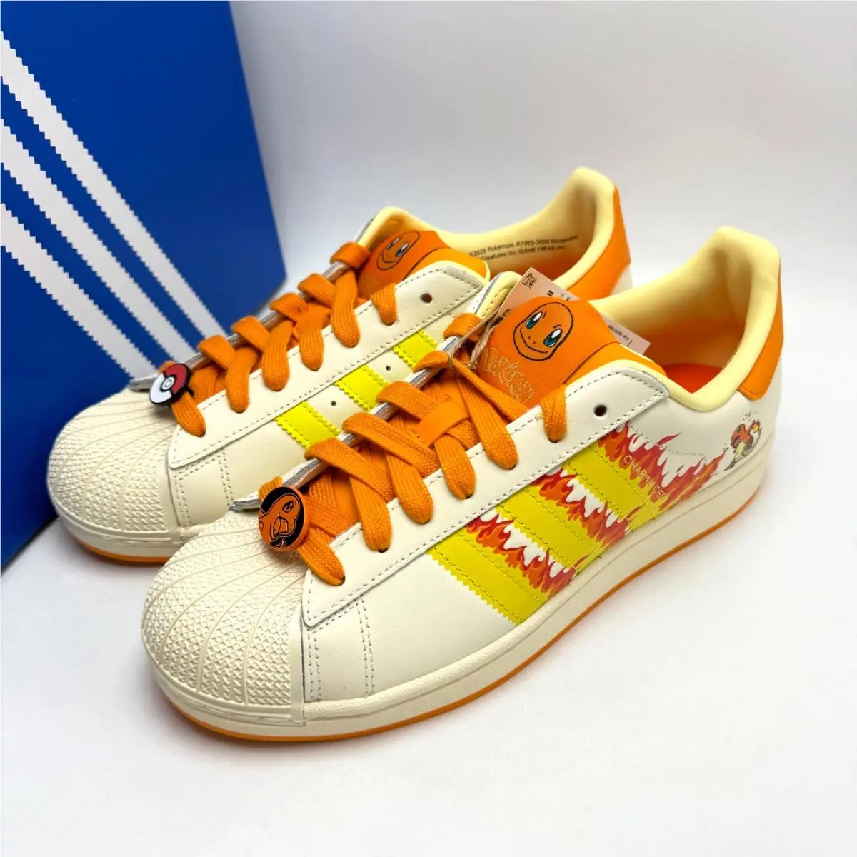Adidas shoes - adidas Superstar II - Superstar - KI2855 - Cream White/Shock Yellow/Orange 6